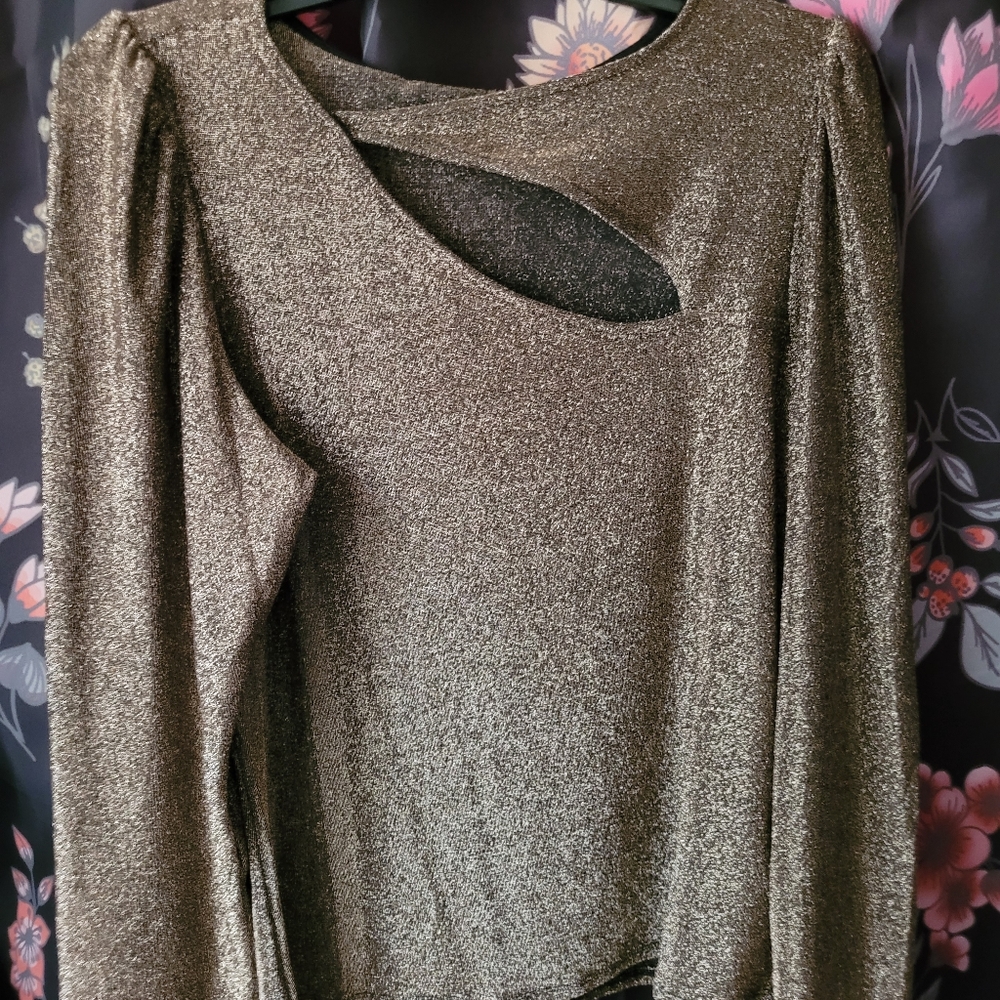 Gold Shimmer Top